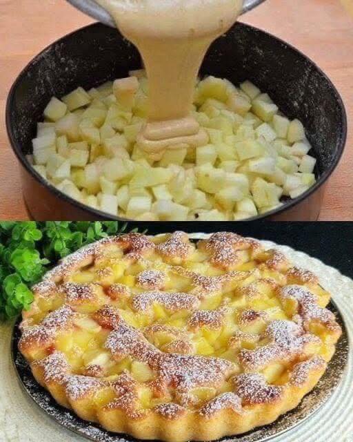 Prăjitură cu mere simplă și rapidă