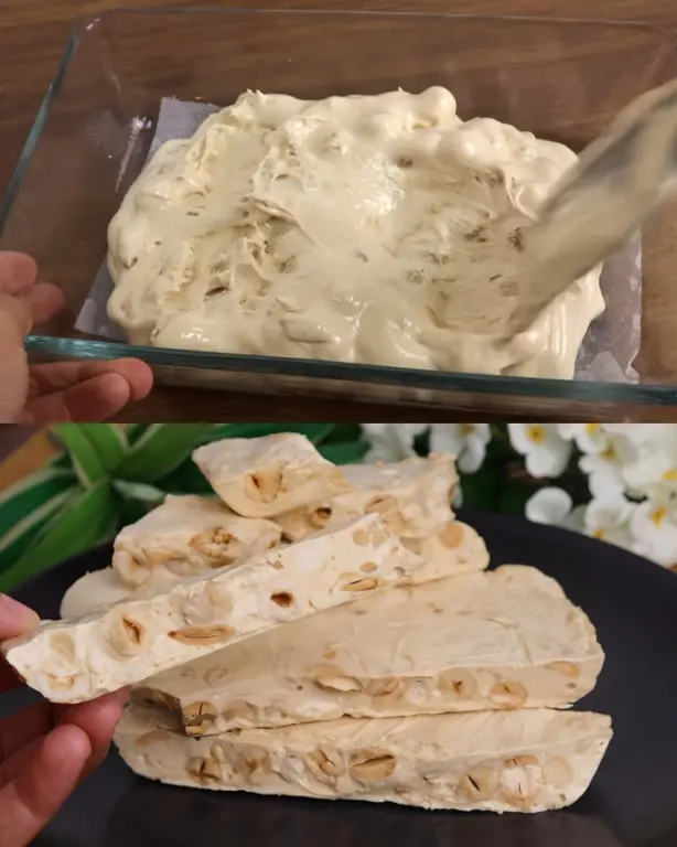 Домашняя ореховая нуга с медом и жареными орехами