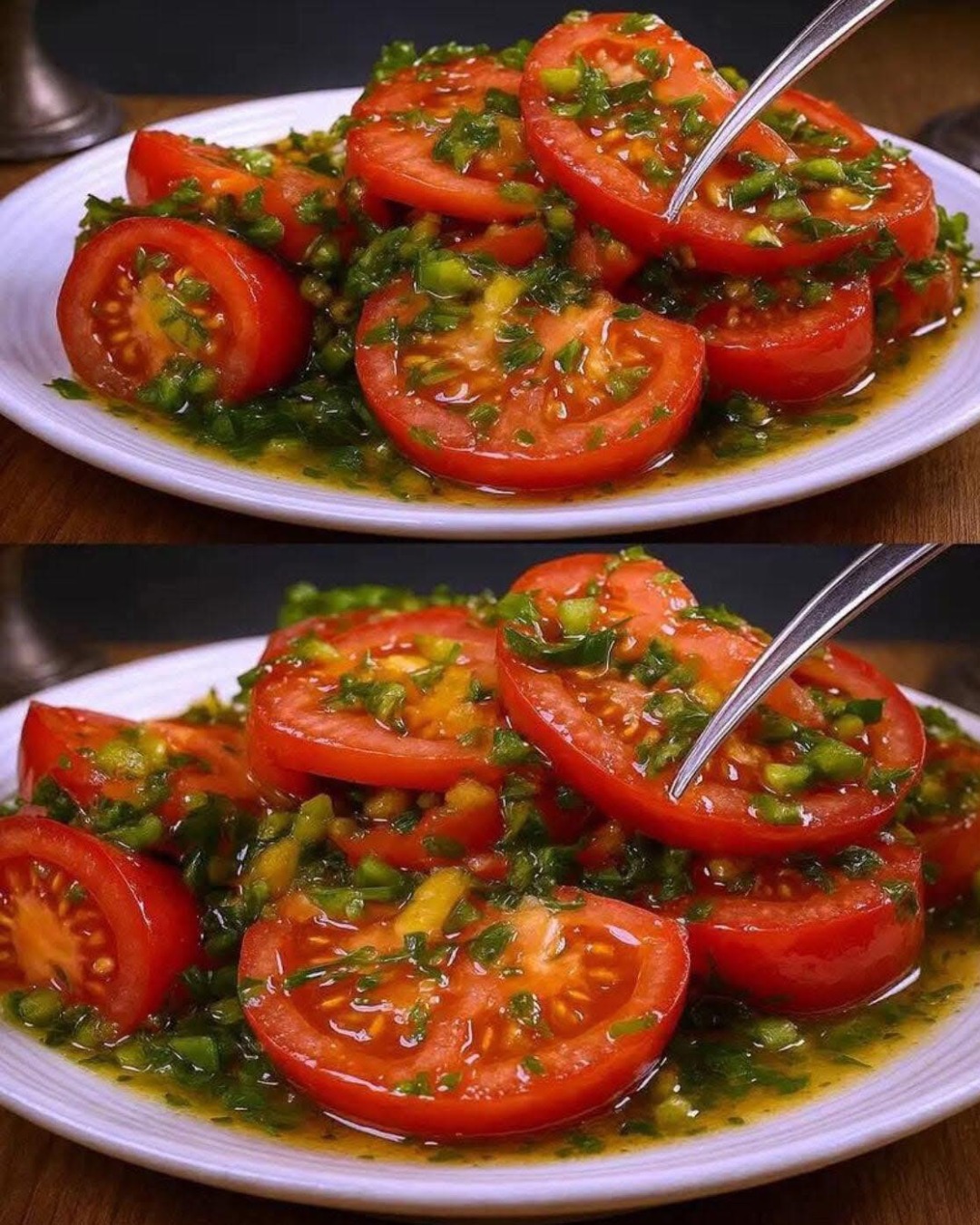 Cel mai gustos aperitiv din roșii de până acum – Salată magică ușoară și rapidă
