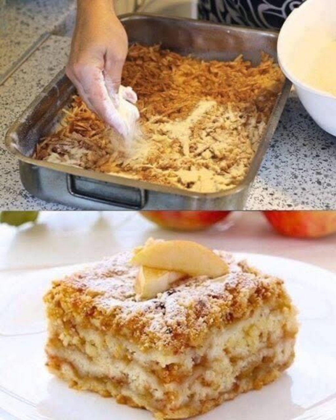 Prăjitură Magică cu Mere – rețetă simplă și delicioasă, fără lapte, ulei sau iaurt