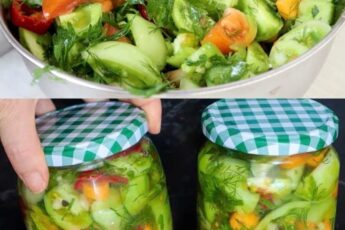 Salată de iarnă din roșii verzi
