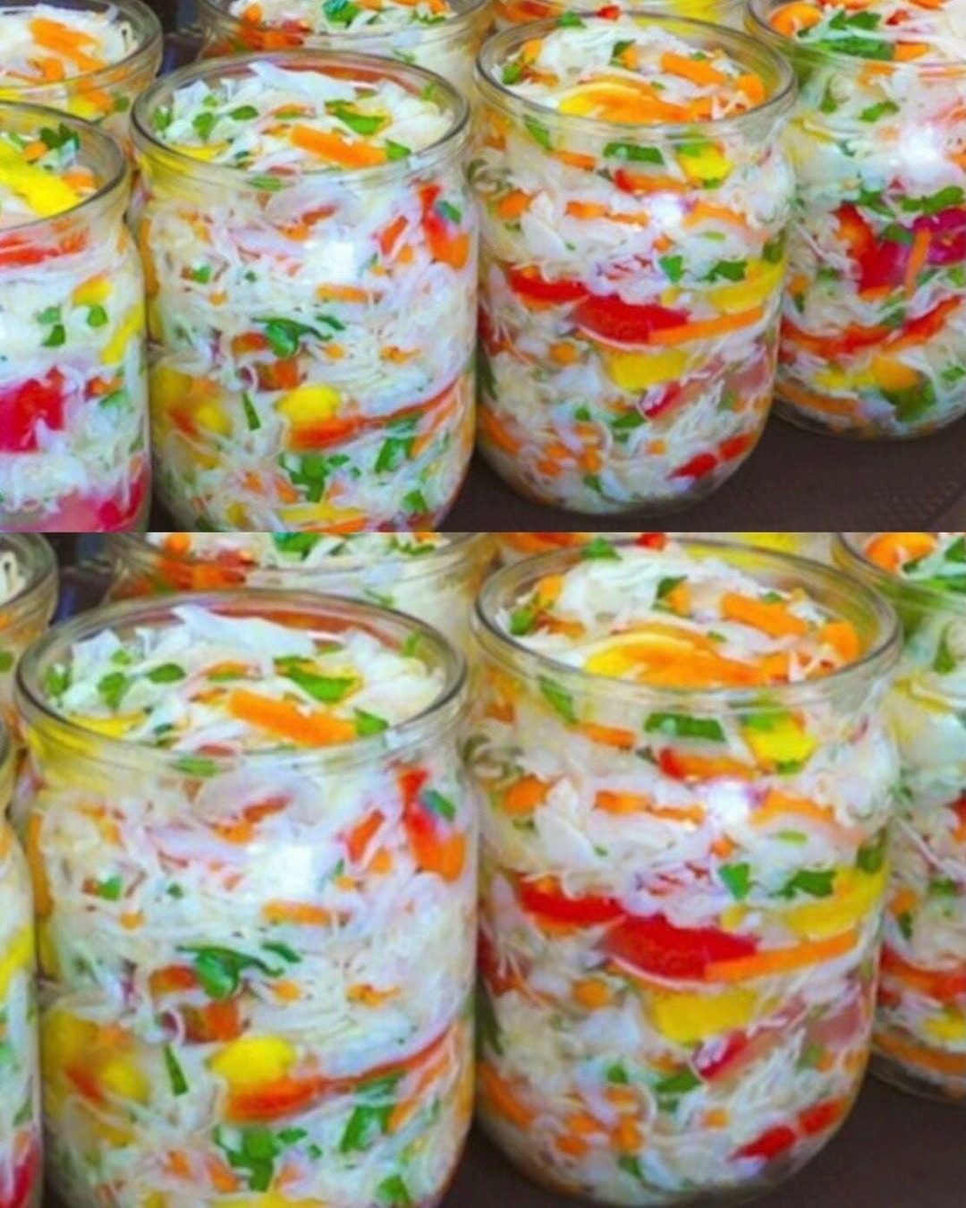 Varză murată colorată