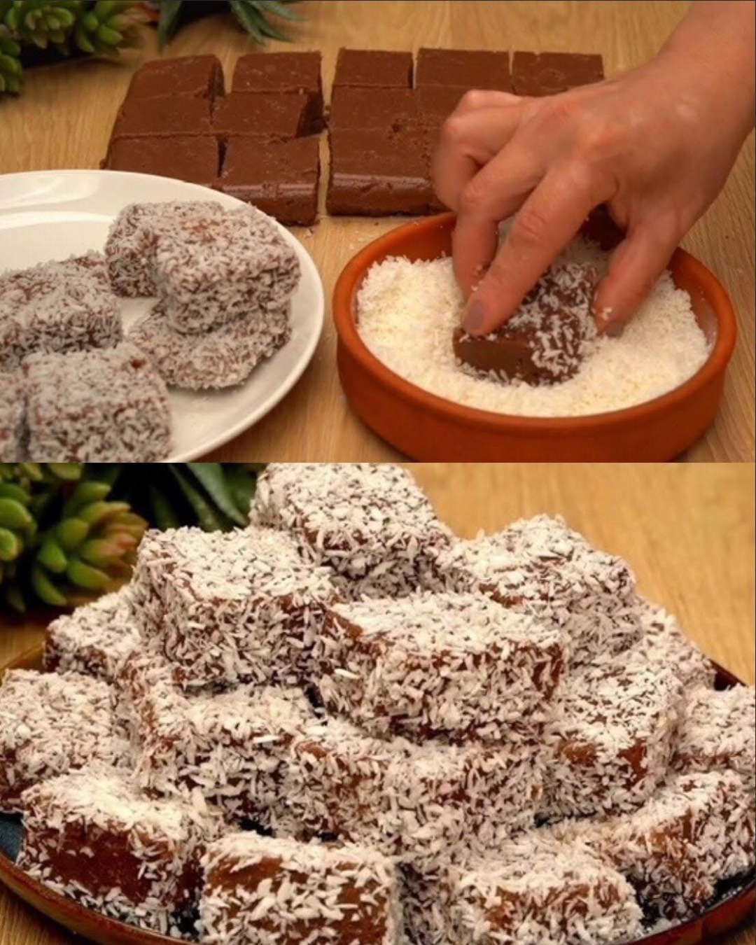 Bomboane rapide din griș, cacao și cocos — fără coacere, gata în câteva minute! Bomboane rapide din griș, cacao și cocos — fără coacere, gata în câteva minute!