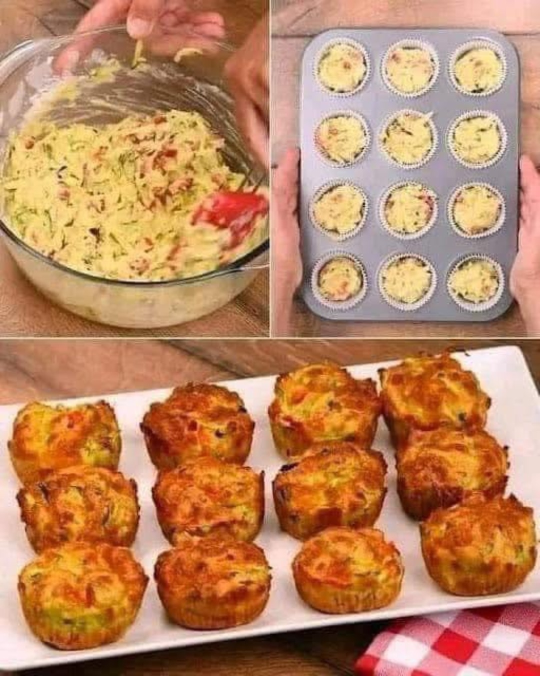 Brioșe Sărate cu Legume și Brânză – Rețetă Simplă și Delicioasă Brioșe Sărate cu Legume și Brânză – Rețetă Simplă și Delicioasă