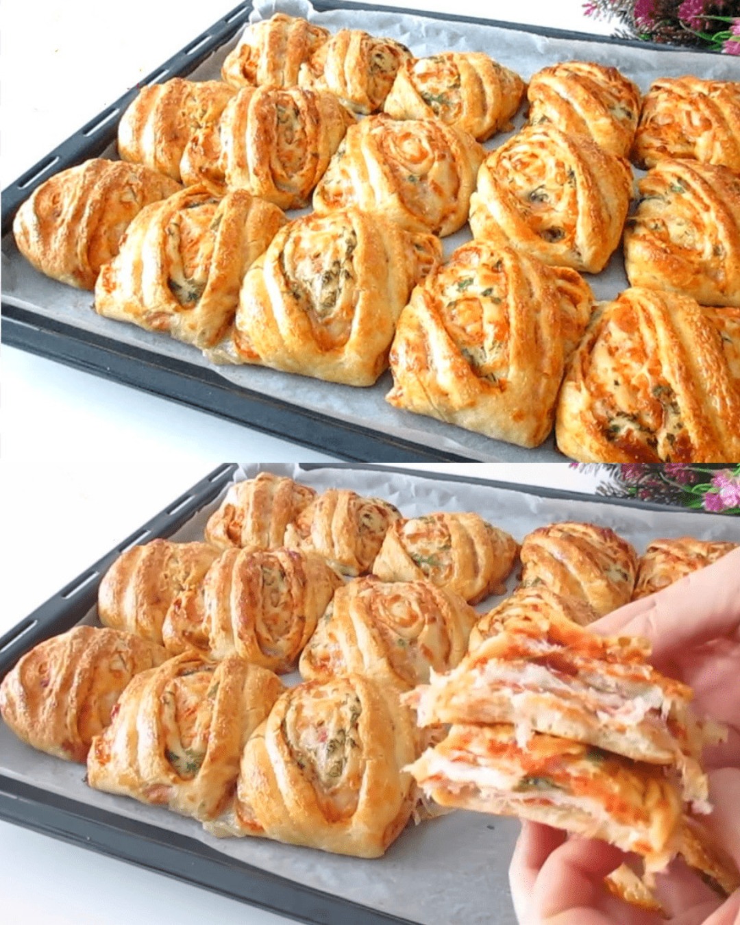 Buzunare delicioase cu pizza – gustarea crocantă pe care toată lumea o iubește! 