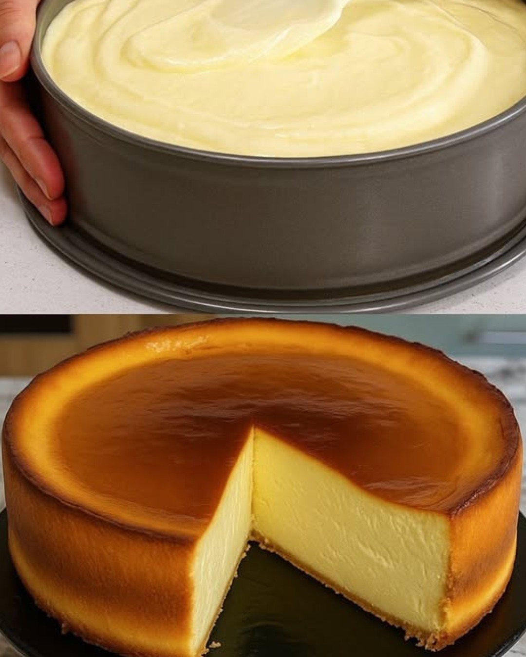 Cheesecake pufos fără bază – gata rapid și delicios