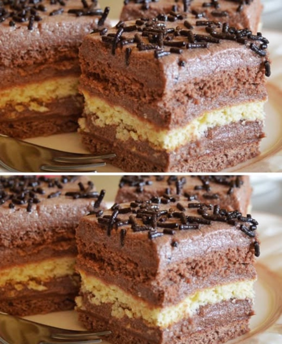 Desert Festiv cu Foi și Cremă Bogată de Cacao și Vanilie – un deliciu elegant pentru orice ocazie Desert Festiv cu Foi și Cremă Bogată de Cacao și Vanilie – un deliciu elegant pentru orice ocazie