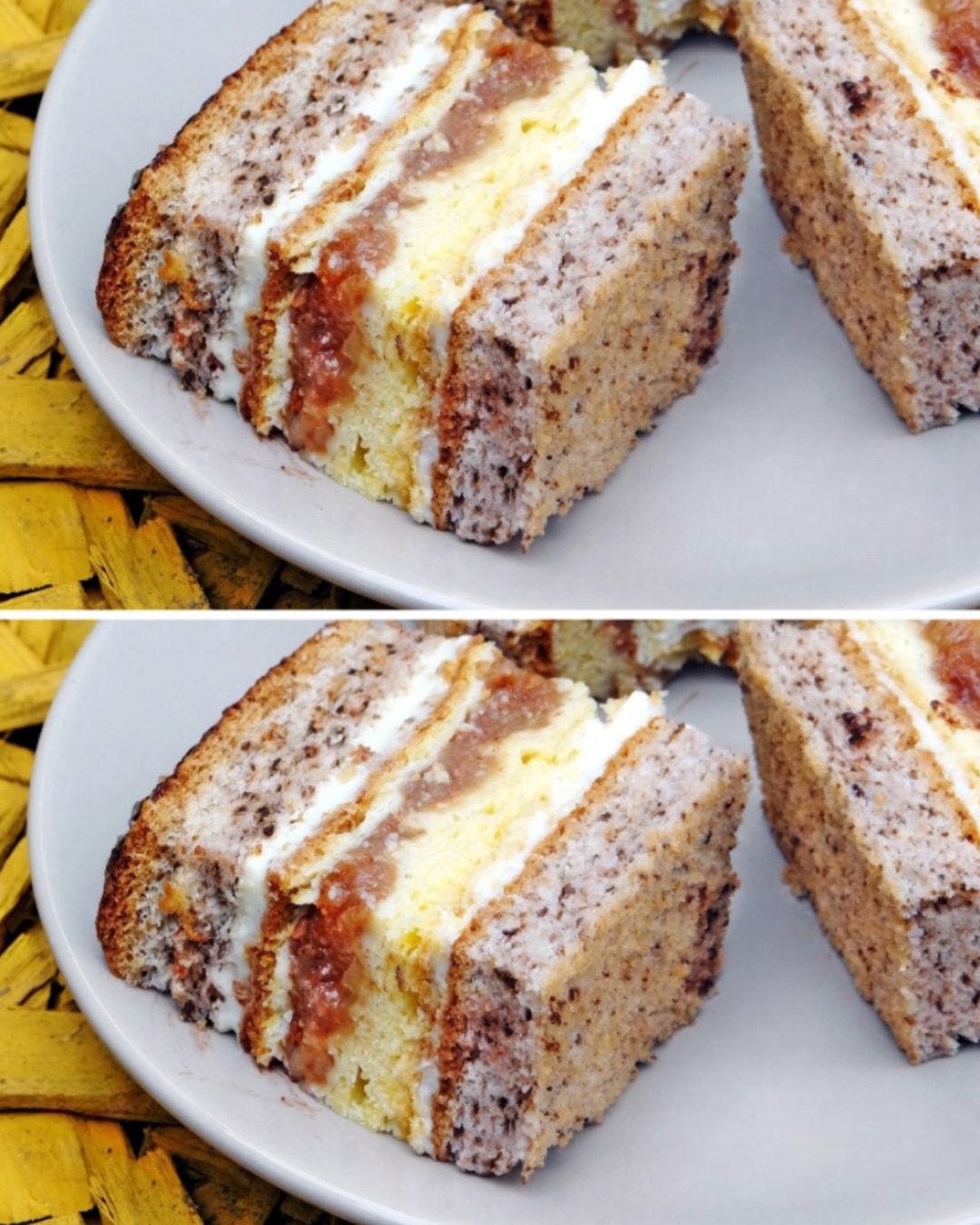 Prăjitura cu mere și nucă – un deliciu de poveste, cu straturi fine și creme catifelate