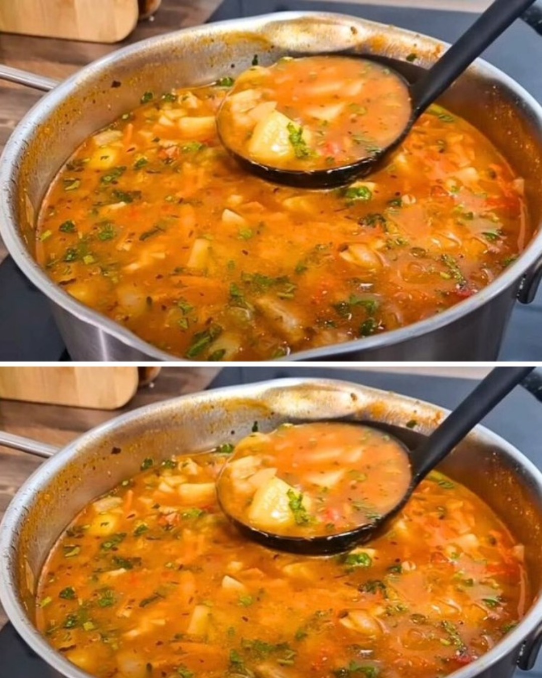  Ciorba gustoasă de linte, fără carne