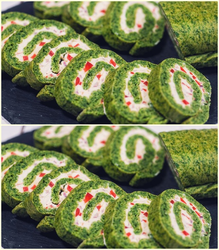 Ruladă de Spanac cu Cremă de Brânză – Aperitiv Festiv Elegant și Ușor de Preparat