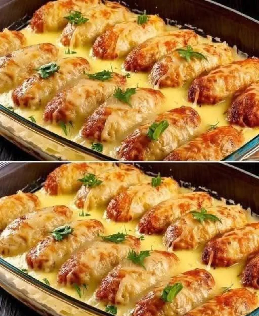 Rulouri de Pui cu Brânză la Cuptor