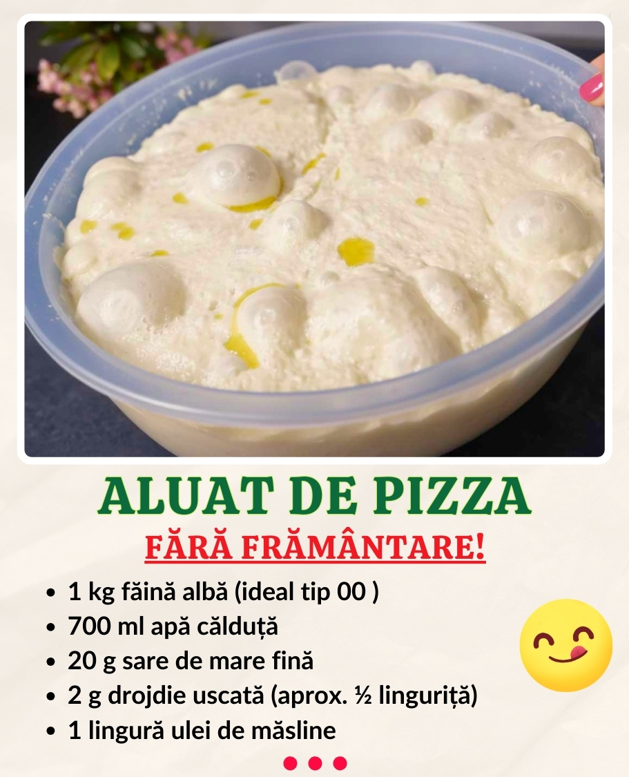 Aluat de pizza ca în pizzerie