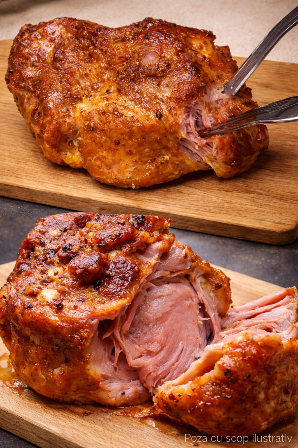 Carne friptă la cuptor – atât de fragedă încât se desface în furculiță