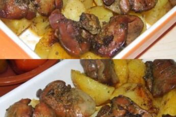 Ficat condimentat cu usturoi copt la cuptor cu cartofi – rețetă simplă și sățioasă