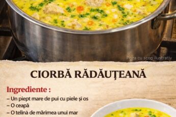 Ciorbă rădăuțeană – rețeta tradițională cremoasă, aromată și ușor de făcut acasă