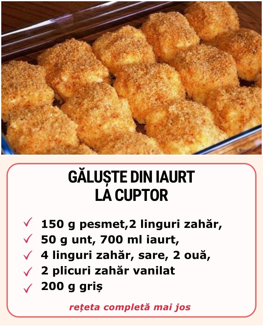 Găluște din iaurt la cuptor Găluște din iaurt la cuptor