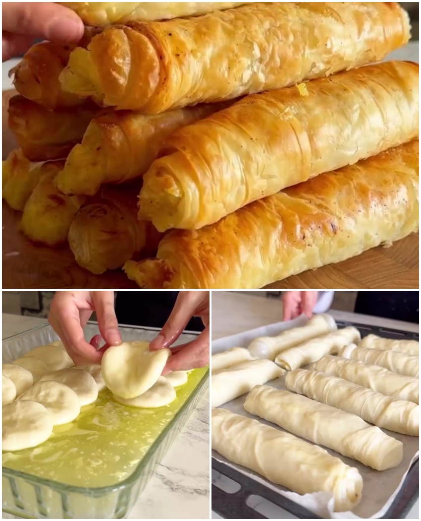 Plăcințele Burek cu cartofi și cașcaval