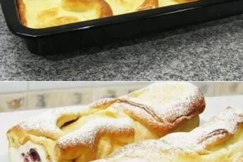 Ruladă pufoasă cu cremă fină de brânză și afine