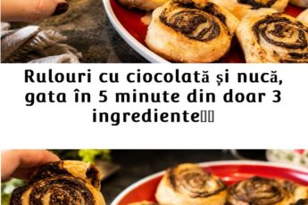 Rulouri cu Ciocolată și Nucă