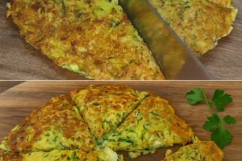 Frittata cu dovlecei, ciuperci și fulgi de ovăz