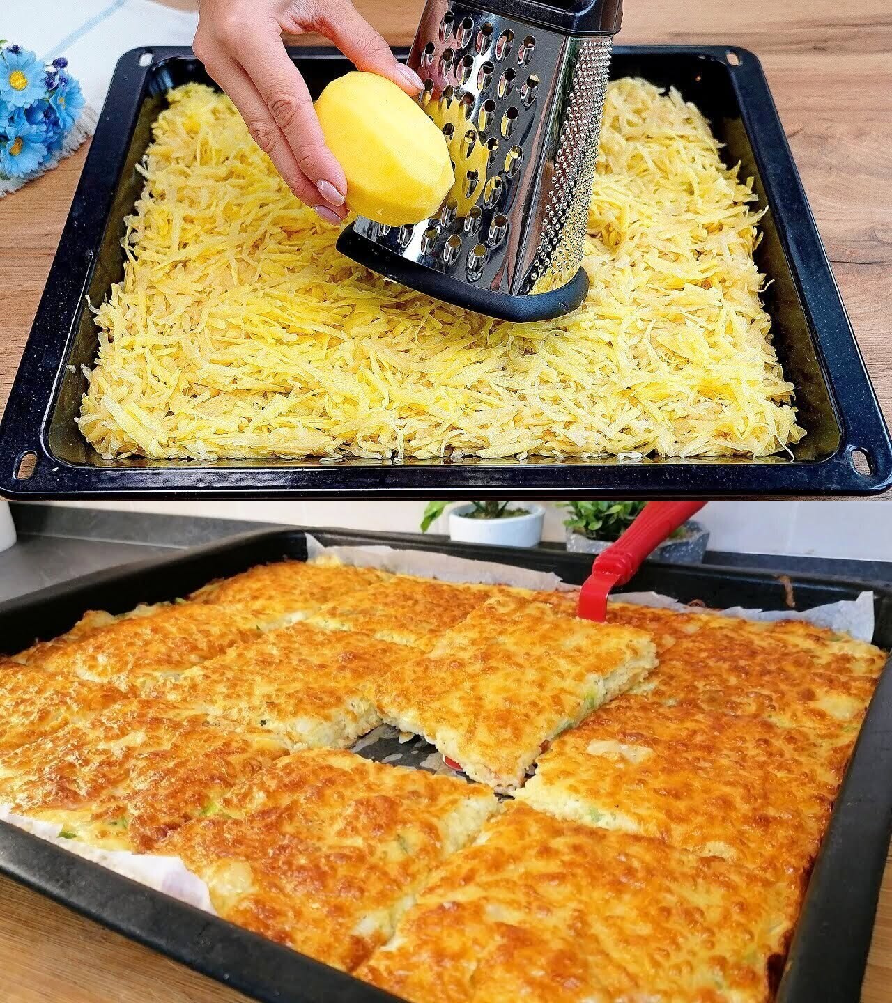 Gratin de cartofi cu brânză Gratin de cartofi cu brânză