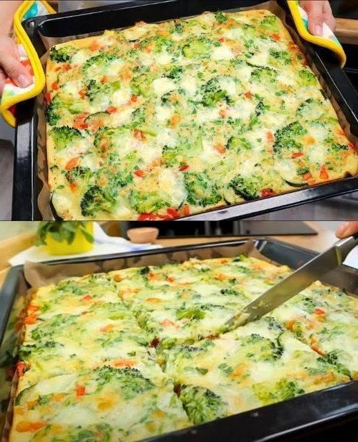 Pizza cu blat de broccoli