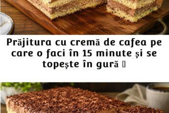 Prăjitură cu cremă de cafea fără coacere