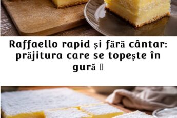 Prăjitură Raffaello fără coacere