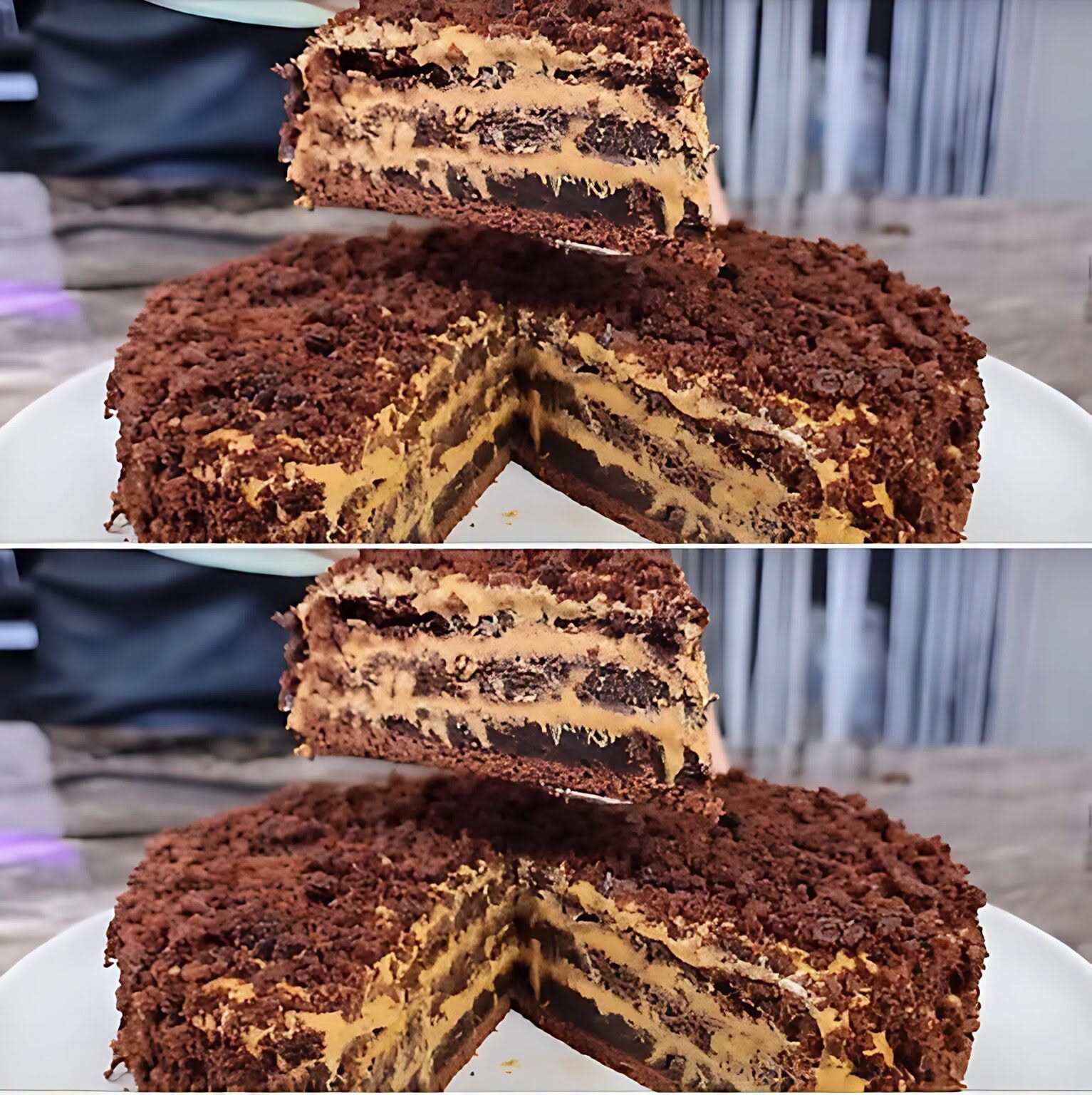 Tort 3 pahare cu ciocolată și cremă de smântână
