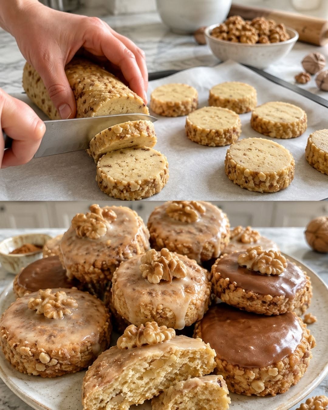 Biscuiți Fragezi cu Nucă