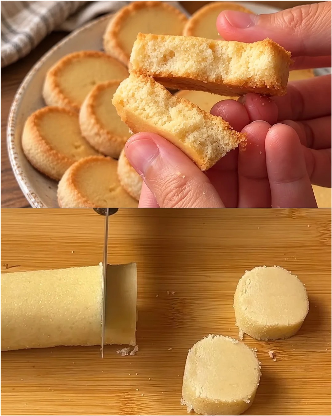 Biscuiti Fragezi cu Unt din 3 Ingrediente