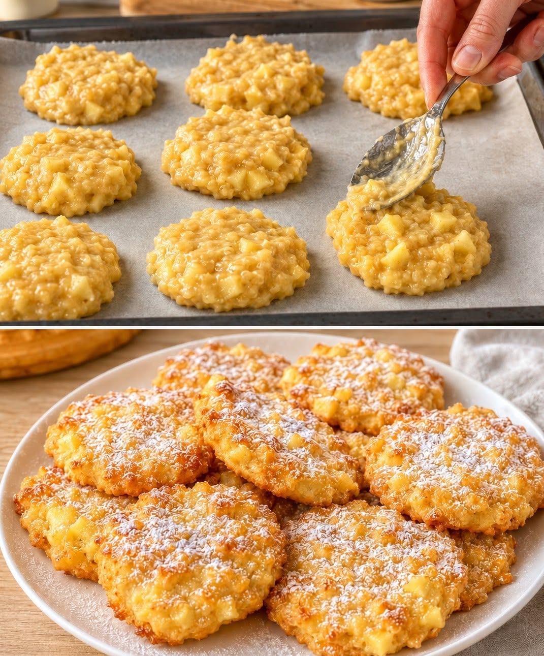 Biscuiți de Slăbit cu Mere și Ovăz